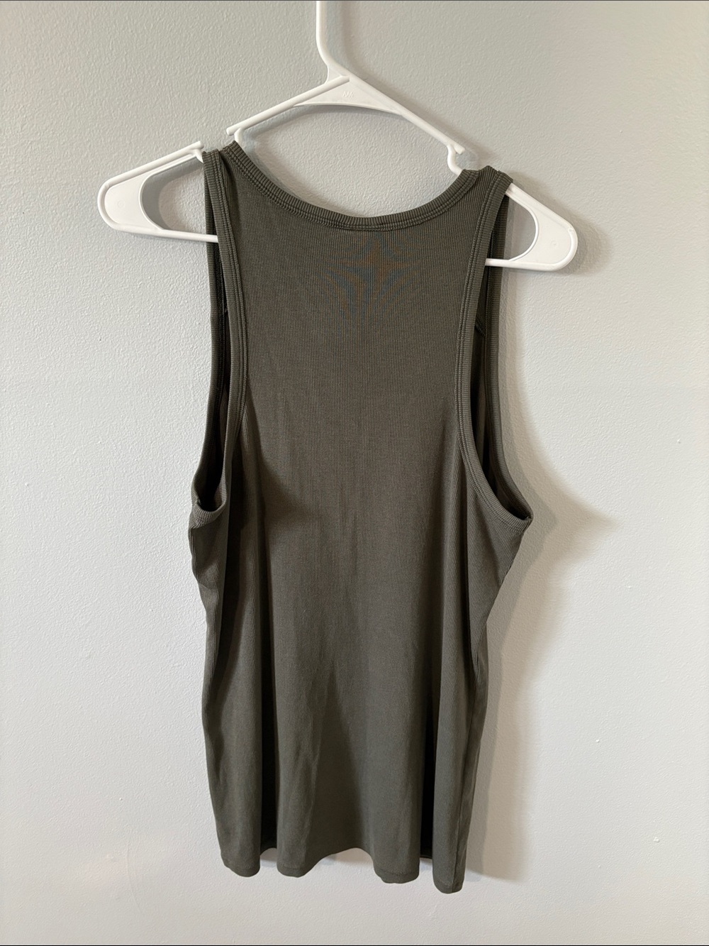 Torrid • Cotton Modal Rib Notch Neck Crochet Inset Tank - Picture 3 of 7